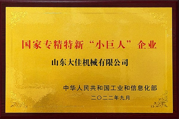 National Specialized and Sophisticated 'Little Giant' Enterprise