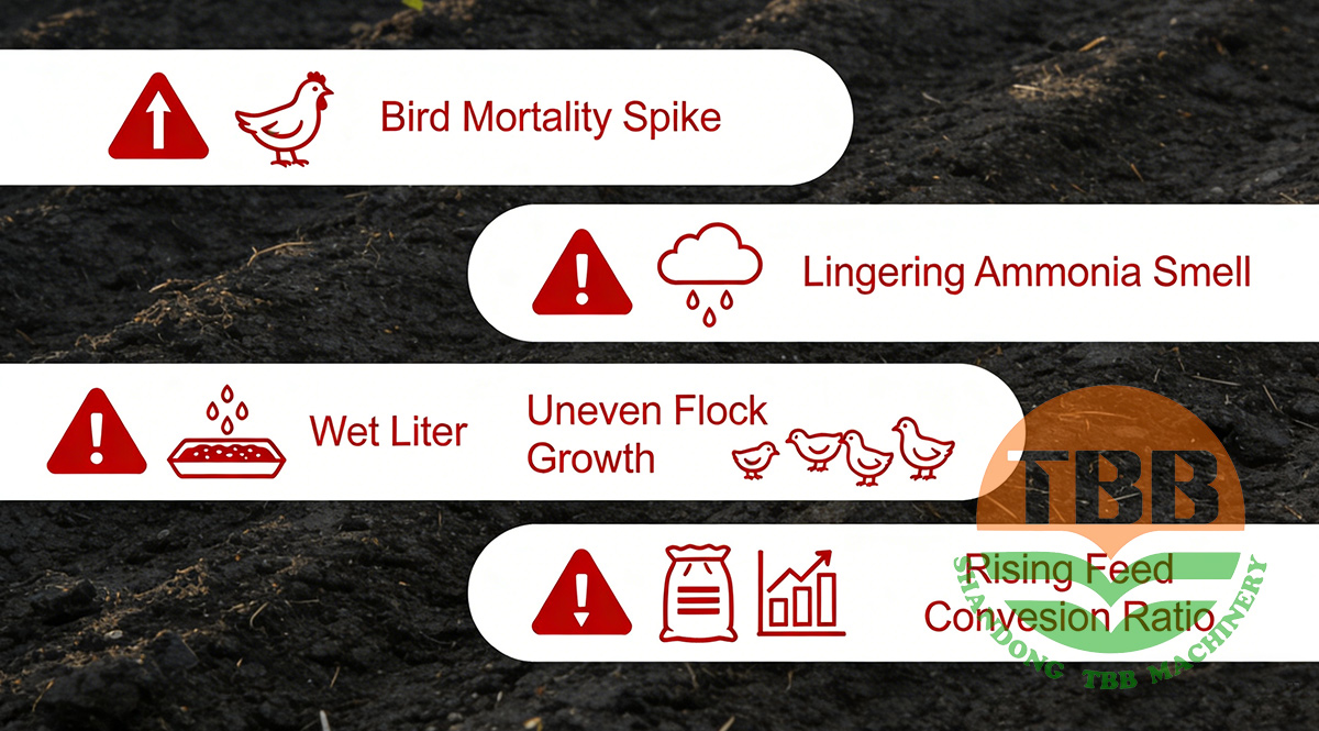 Poultry house ventilation problems warning signs